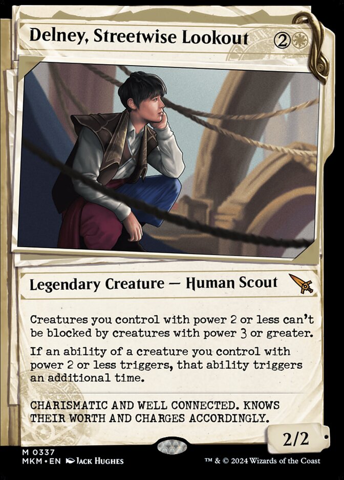 Delney, Streetwise Lookout 337/286 (Murders at Karlov Manor)  - Showcase Foil