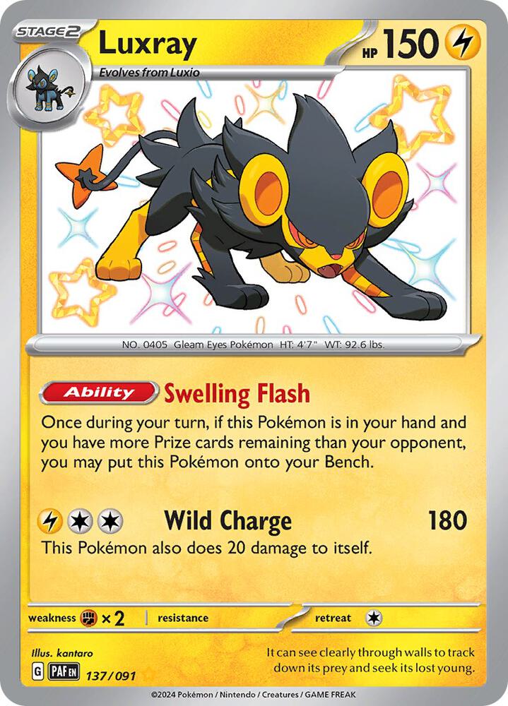 Luxray 137/091 (SV: Paldean Fates)  - Holofoil