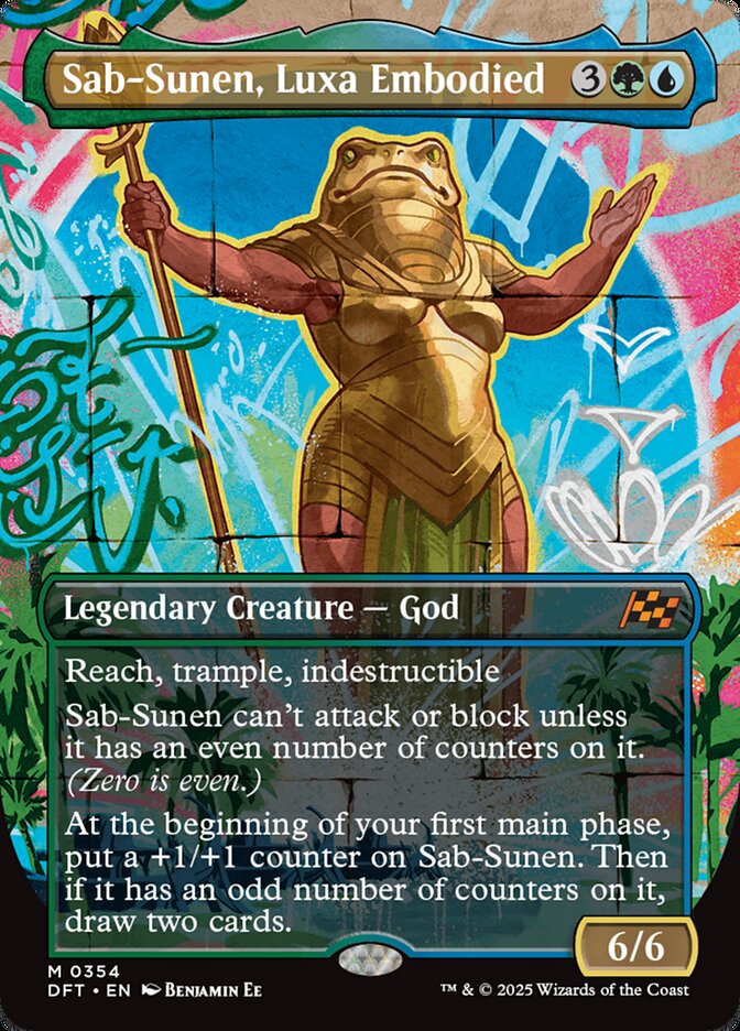 Sab-Sunen, Luxa Embodied 354/291 (Aetherdrift)  - Borderless Foil