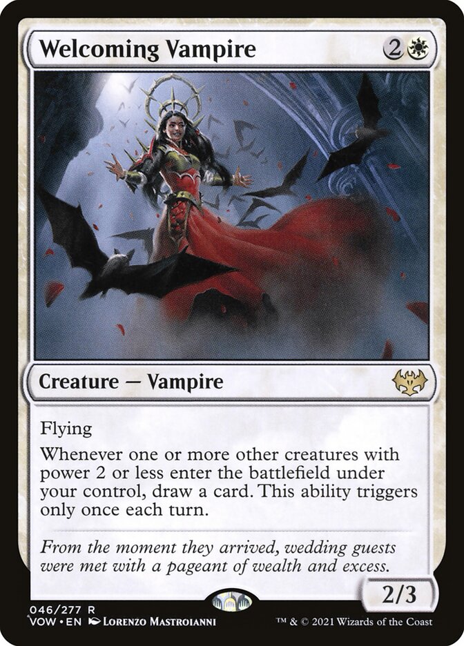 Welcoming Vampire 46 (Innistrad: Crimson Vow) 
