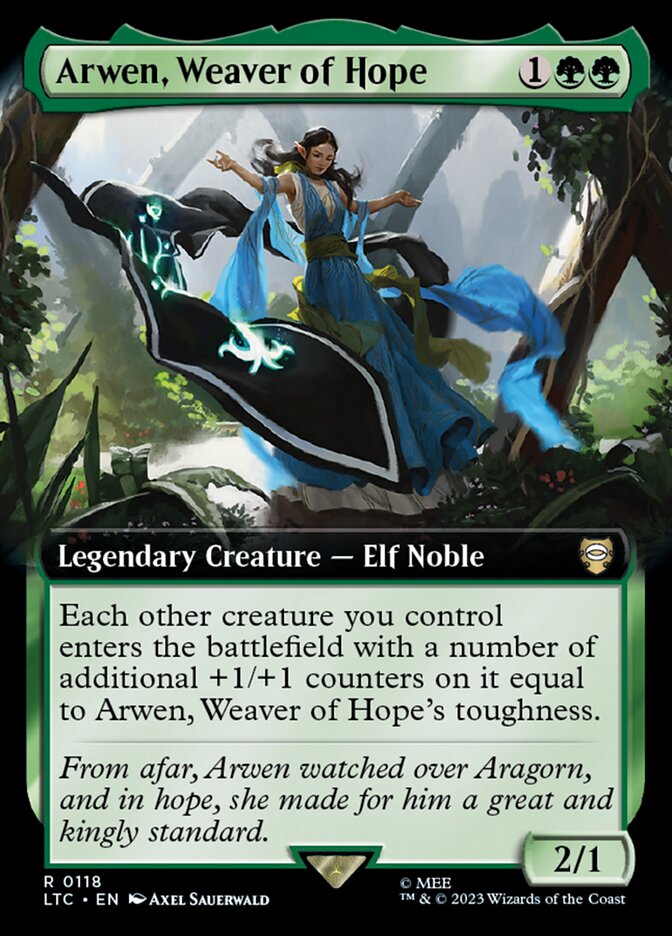 Arwen, Weaver of Hope 118 (Commander: The Lord of the Rings: Tales of Middle-earth)  - Extended Art