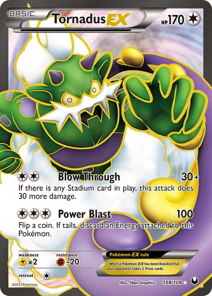 Tornadus EX 108/108 (Dark Explorers)  - Holofoil