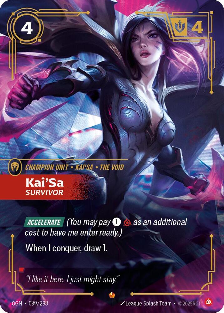 Kai'Sa - Survivor 039/298 (Origins)  - Foil