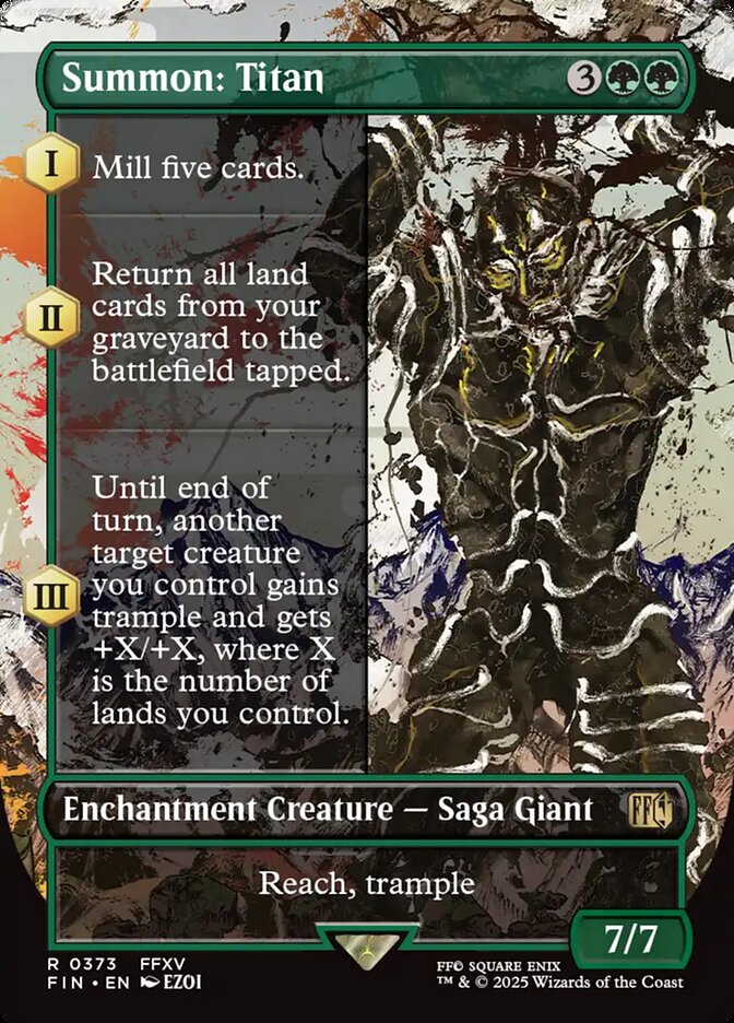 Summon: Titan 373/309 (FINAL FANTASY)  - Borderless
