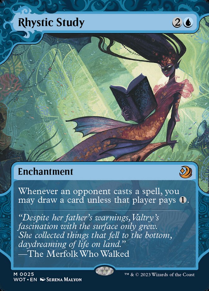 Rhystic Study 25 (Wilds of Eldraine: Enchanting Tales)  - Showcase