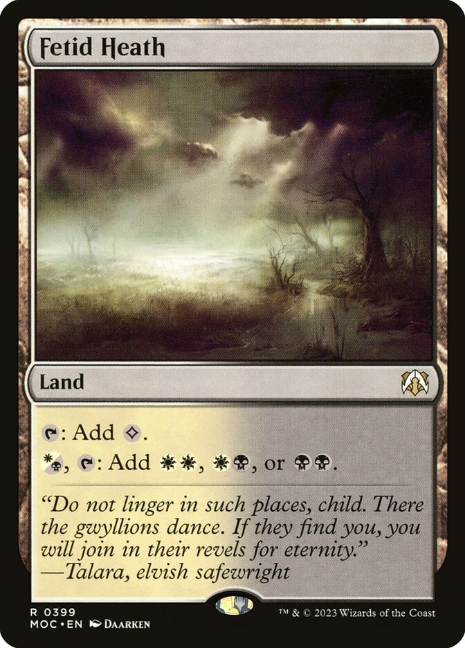 Fetid Heath 399 (Commander: March of the Machine) 