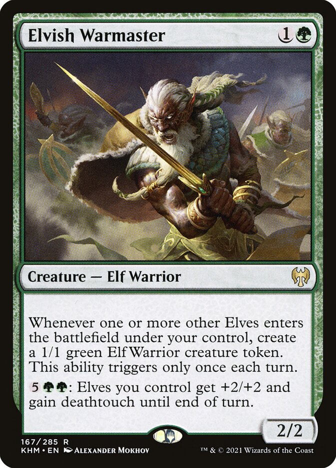 Elvish Warmaster 167 (Kaldheim)  - Foil