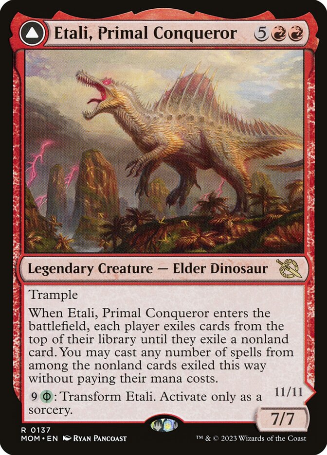 Etali, Primal Conqueror // Etali, Primal Sickness 137/291 (March of the Machine) 