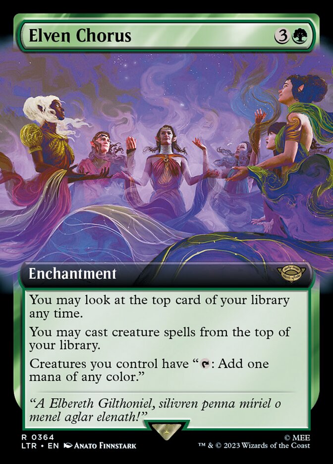 Elven Chorus 364 (Universes Beyond: The Lord of the Rings: Tales of Middle-earth)  - Extended Art