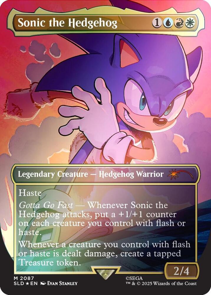 Sonic the Hedgehog 2087 (Secret Lair Drop Series)  - Borderless Rainbow Foil