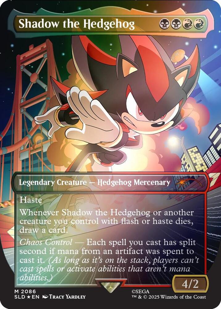 Shadow the Hedgehog 2086 (Secret Lair Drop Series)  - Borderless Rainbow Foil