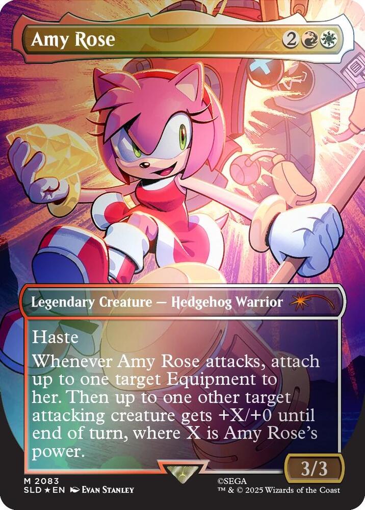 Amy Rose 2083 (Secret Lair Drop Series)  - Borderless Rainbow Foil