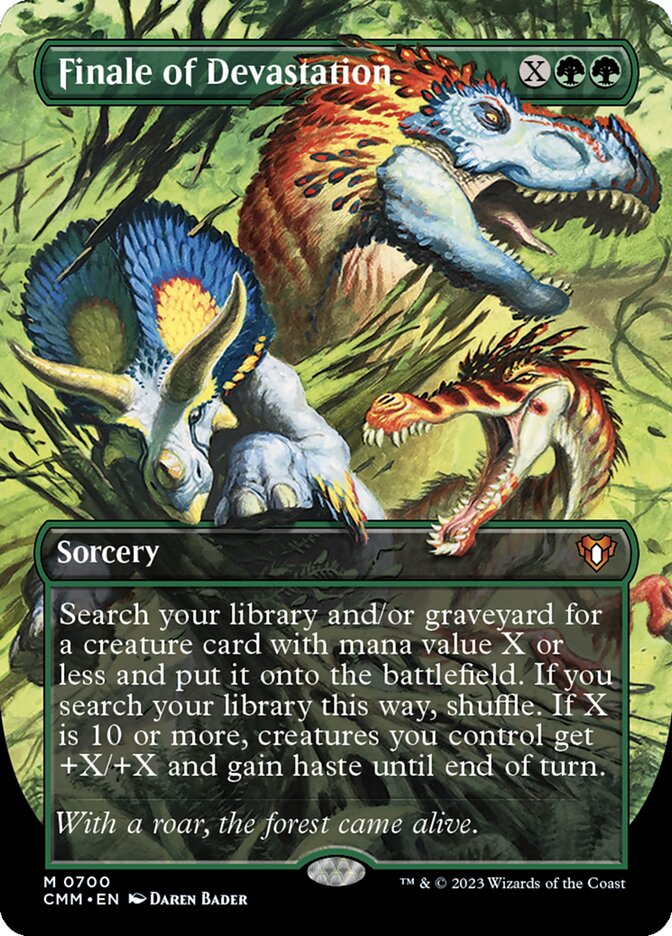 Finale of Devastation 700/451 (Commander Masters)  - Borderless Foil