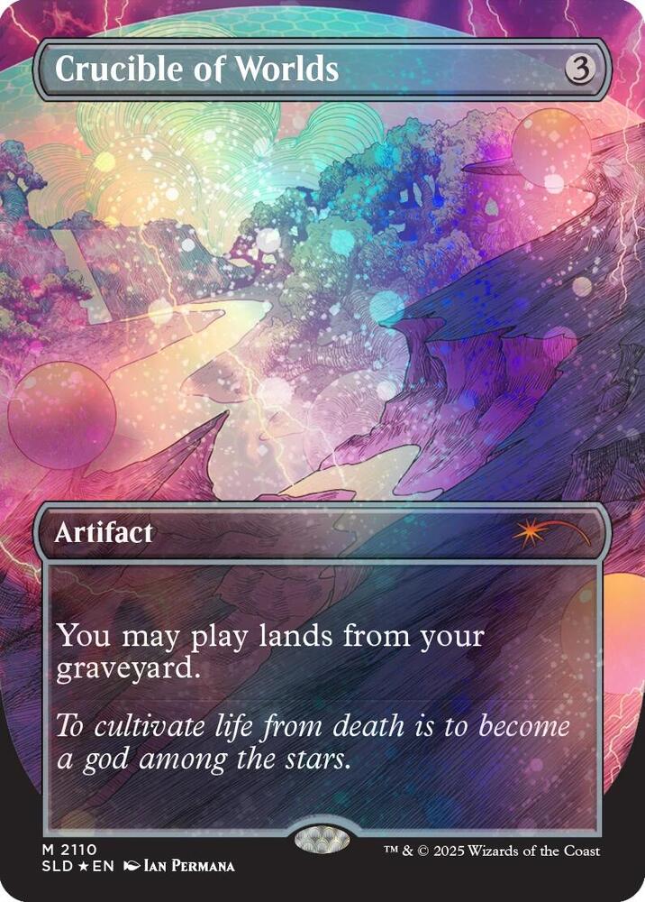 Crucible of Worlds 2110 (Secret Lair Drop Series)  - Borderless Galaxy Foil