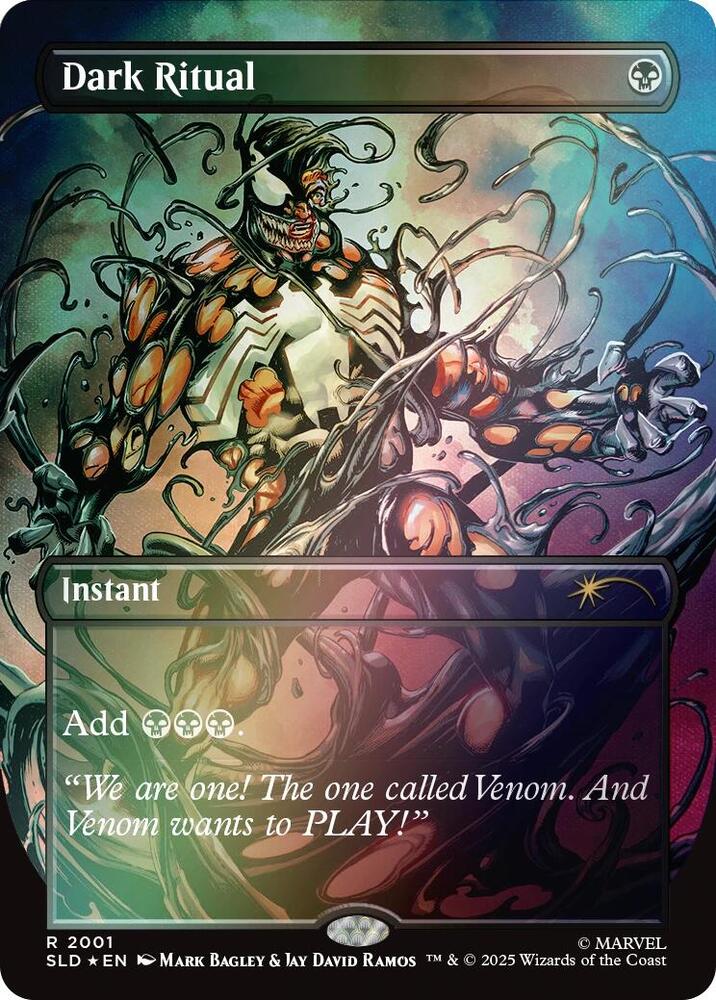 Dark Ritual 2001 (Secret Lair Drop Series)  - Borderless Rainbow Foil
