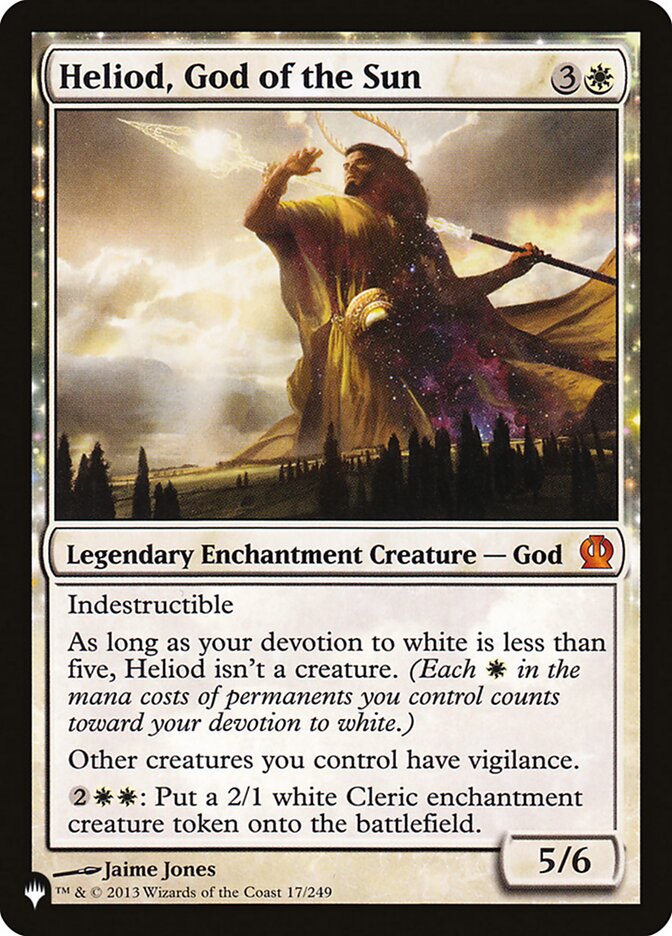 Heliod, God of the Sun THS-17/5075 (The List Reprints) 