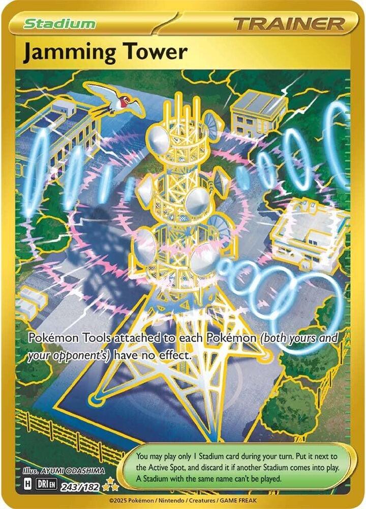 Jamming Tower 243/182 (SV10: Destined Rivals)  - Holofoil