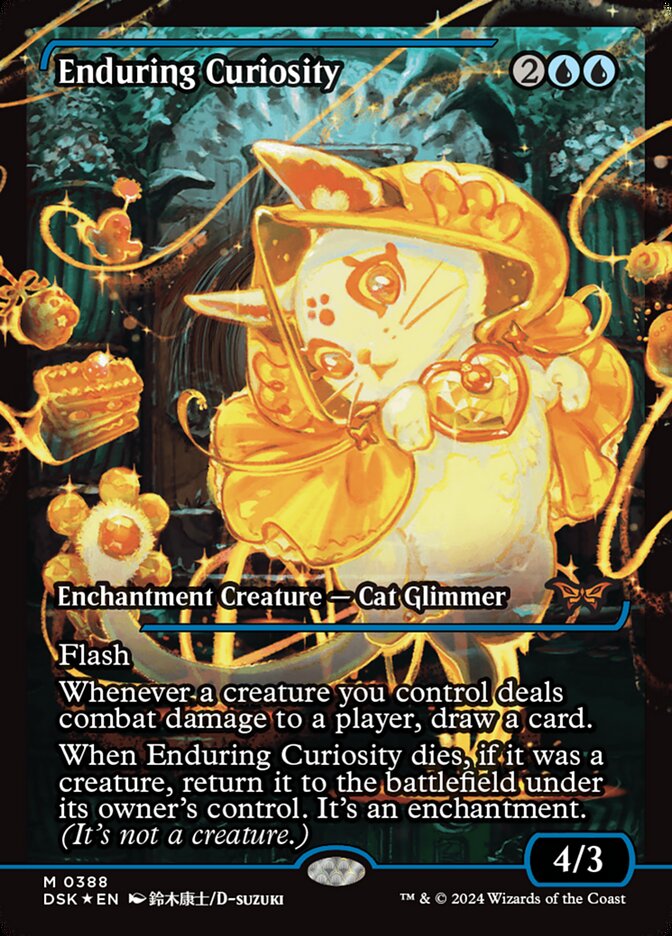 Enduring Curiosity 388/286 (Duskmourn: House of Horror)  - Showcase Foil