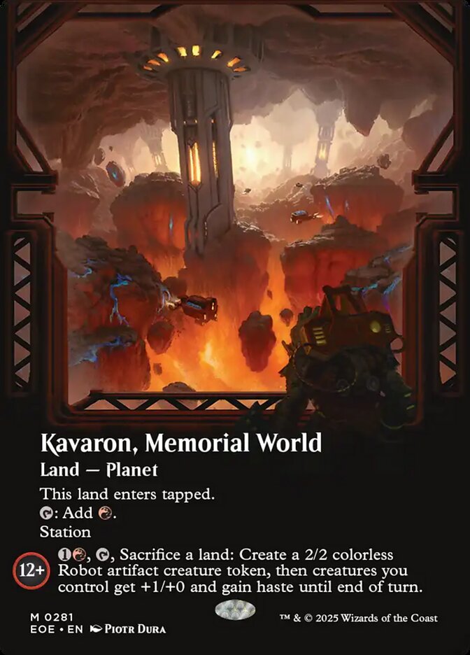 Kavaron, Memorial World 281/276 (Edge of Eternities)  - Borderless