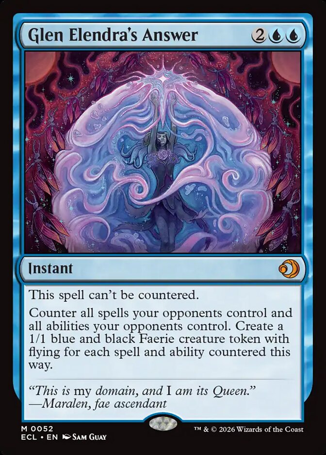 Glen Elendra's Answer 52 (Lorwyn Eclipsed) 