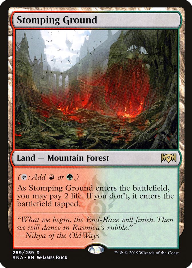 Stomping Ground 259/259 (Ravnica Allegiance) 