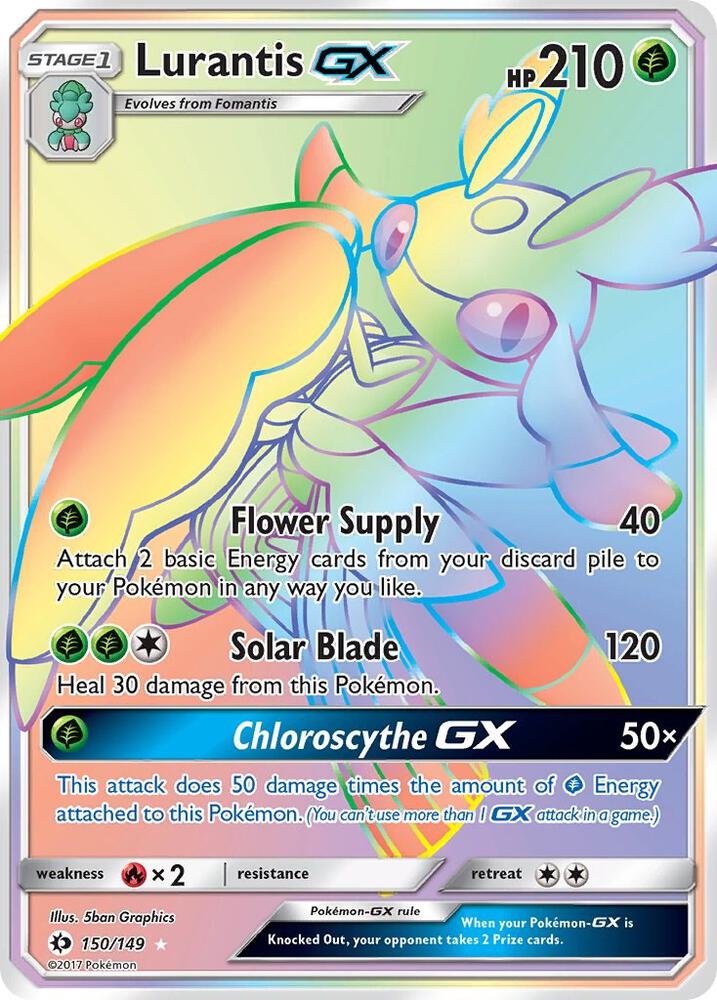 Lurantis GX 150/149 (SM Base Set)  - Holofoil