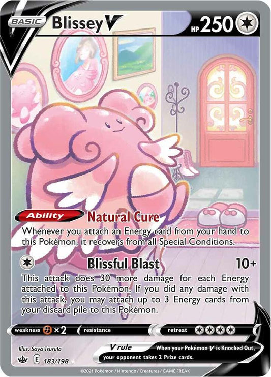 Blissey V 183/198 (SWSH06: Chilling Reign)  - Holofoil