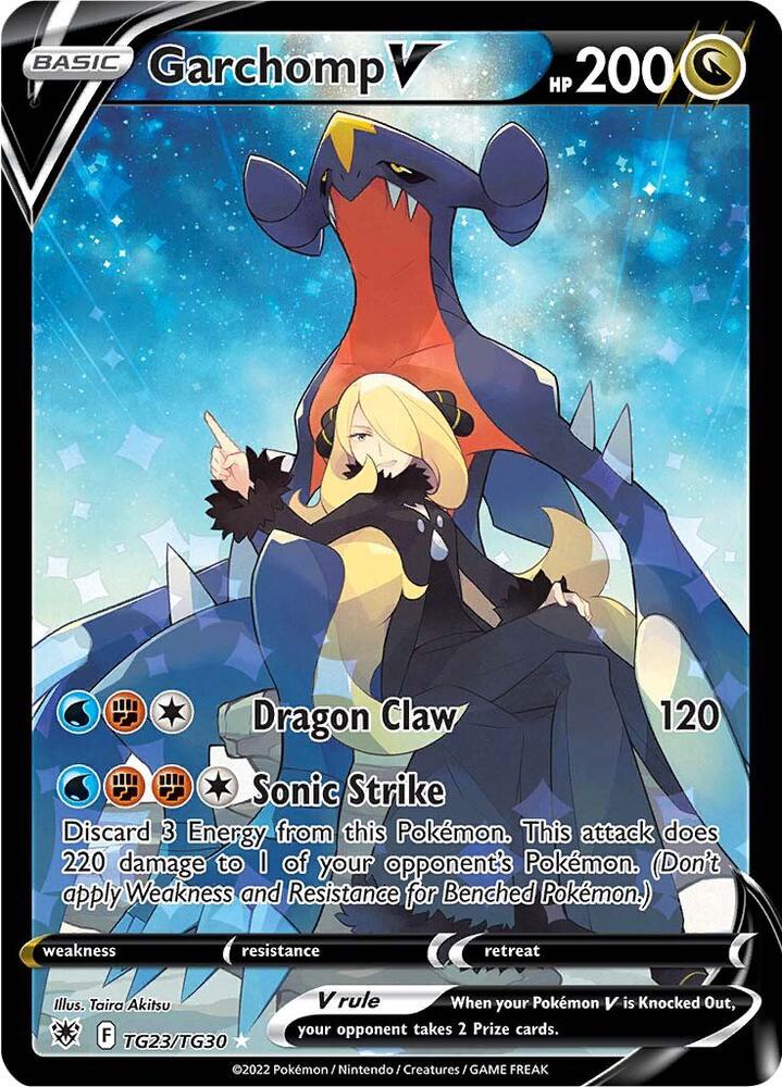 Garchomp V TG23/TG30 (SWSH10: Astral Radiance Trainer Gallery)  - Holofoil