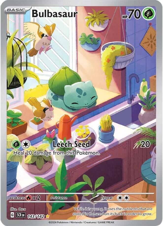 Bulbasaur 143/142 (SV07: Stellar Crown)  - Holofoil