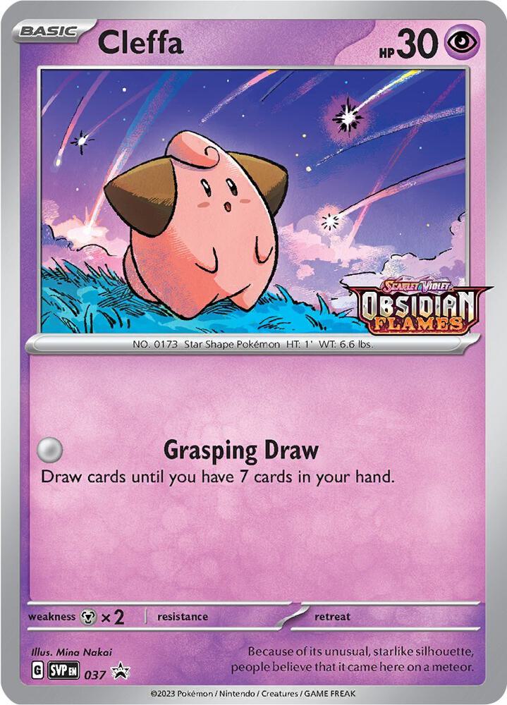 Cleffa Prerelease 037 (SV: Scarlet & Violet Promo Cards)  - Holofoil