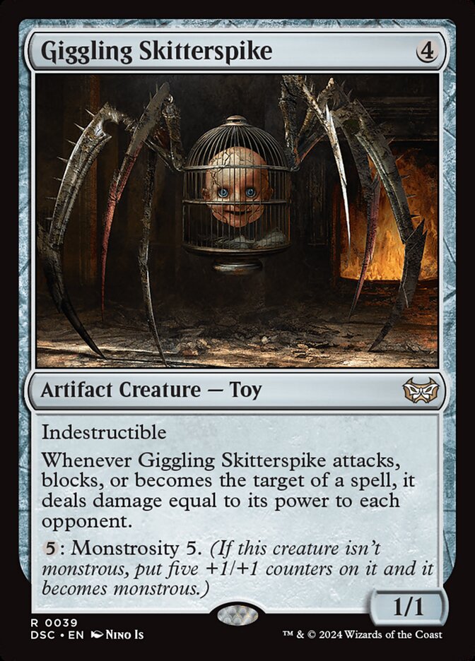 Giggling Skitterspike 39/40 (Commander: Duskmourn: House of Horror) 
