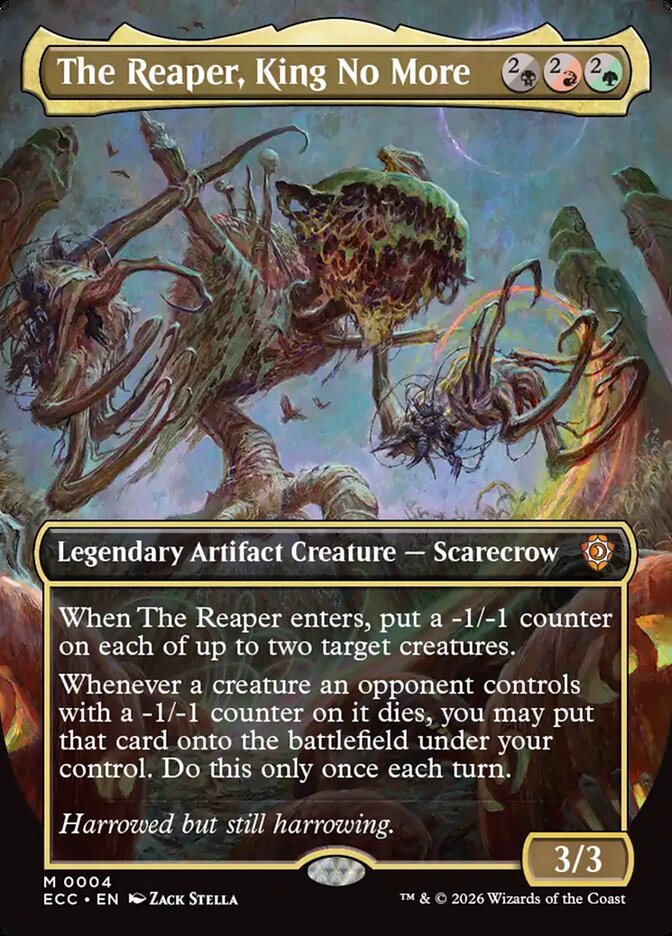 The Reaper, King No More  4 (Commander: Lorwyn Eclipsed)  - Borderless Foil
