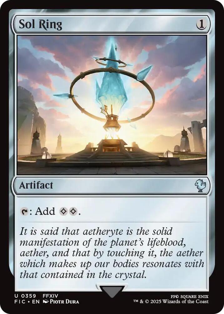 Sol Ring 359 (Commander: FINAL FANTASY)  - Surge Foil