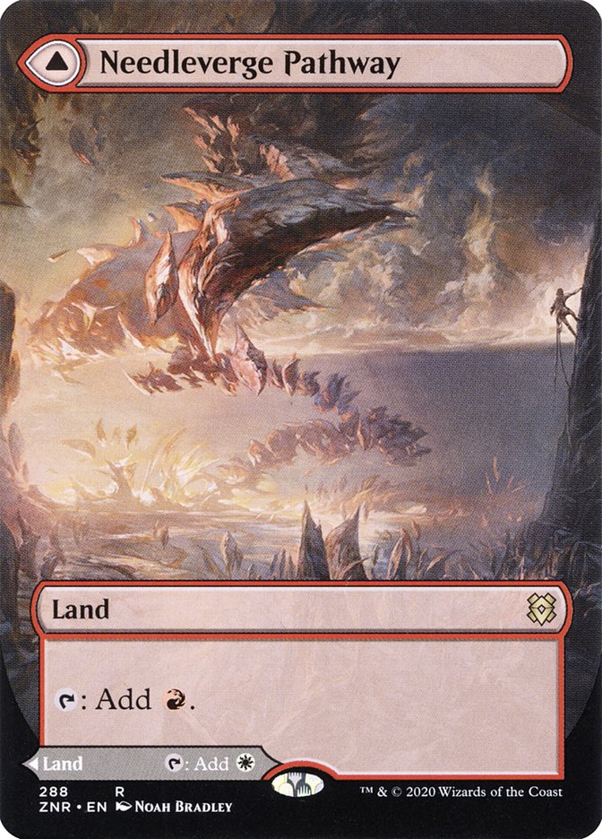 Needleverge Pathway // Pillarverge Pathway 288 (Zendikar Rising)  - Extended Art