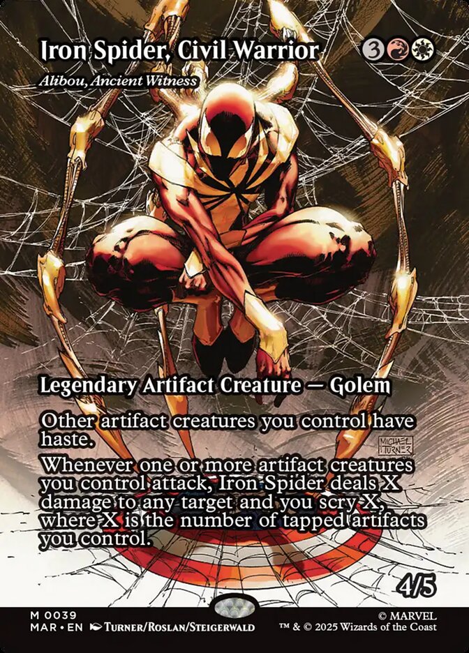 Iron Spider, Civil Warrior - Alibou, Ancient Witness 39 (Marvel Universe Eternal-Legal)  - Borderless