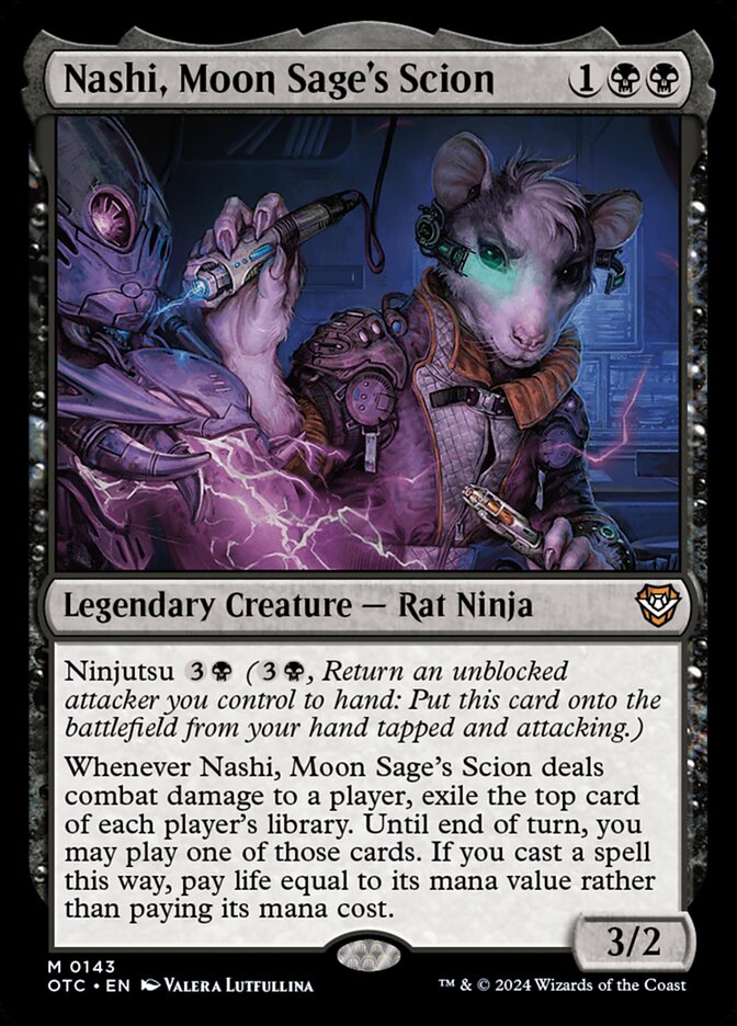 Nashi, Moon Sage's Scion 143/342 (Commander: Outlaws of Thunder Junction) 