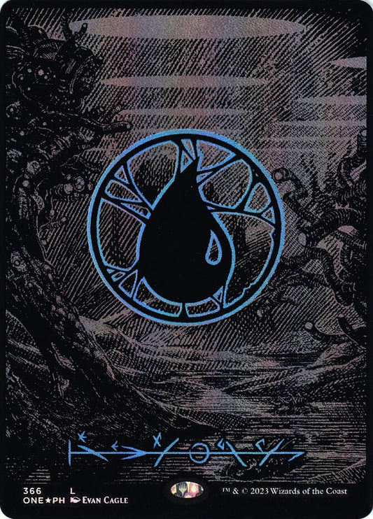 Island 366 (Phyrexia: All Will Be One)  - Oil Slick Foil