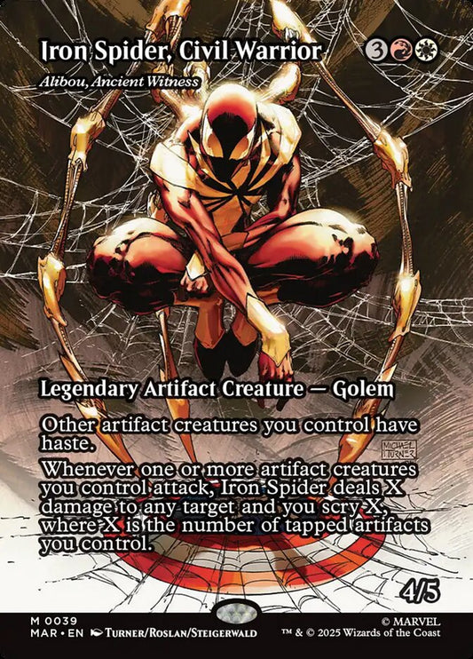 Iron Spider, Civil Warrior - Alibou, Ancient Witness 39 (Marvel Universe Eternal-Legal)  - Borderless