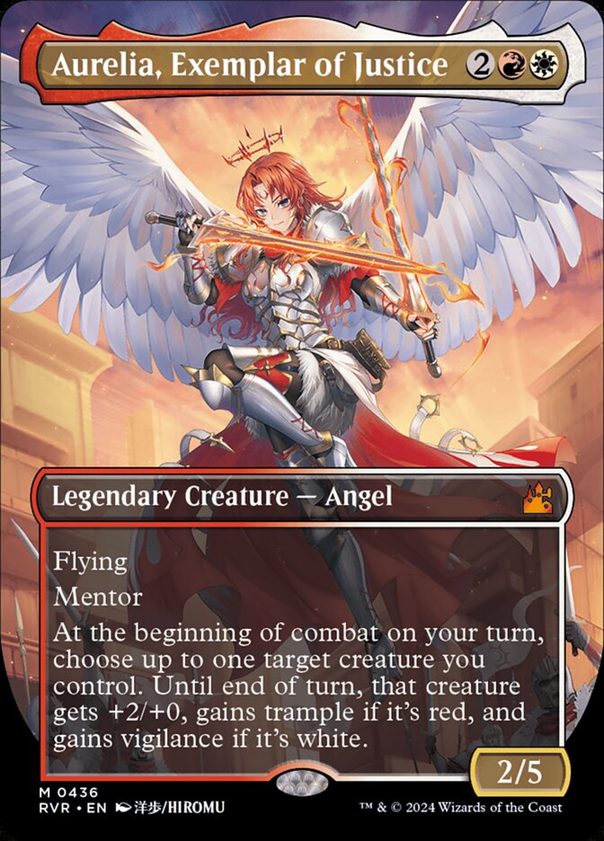 Aurelia, Exemplar of Justice 436/291 (Ravnica Remastered)  - Borderless