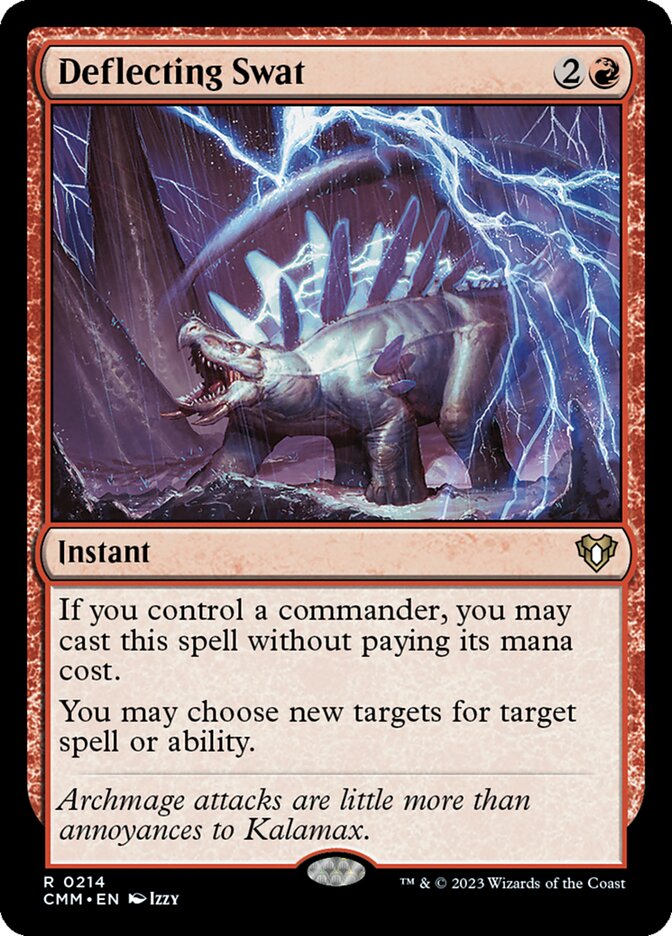 Deflecting Swat 214 (Commander Masters)  - Foil