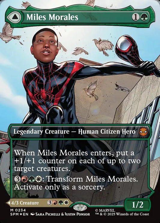 Miles Morales // Ultimate Spider-Man 234 (Marvel's Spider-Man)  - Borderless Foil