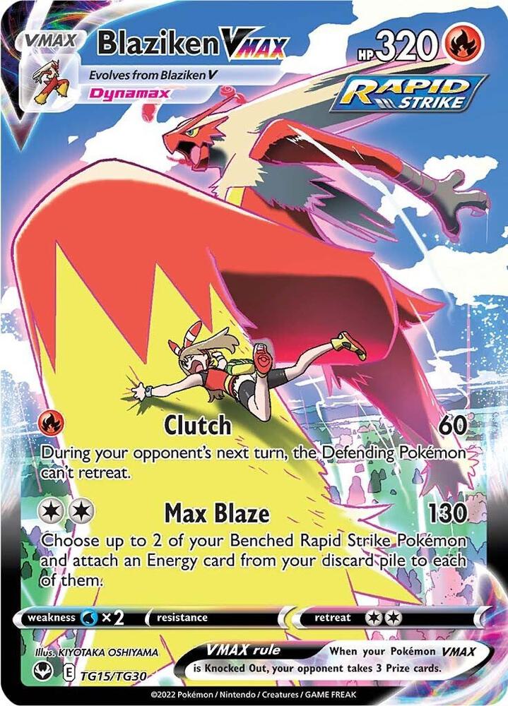 Blaziken VMAX TG15/TG30 (SWSH12: Silver Tempest Trainer Gallery)  - Holofoil