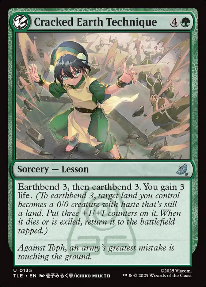 Cracked Earth Technique 135 (Avatar: The Last Airbender: Eternal-Legal)  - Foil