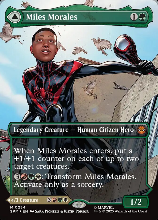 Miles Morales // Ultimate Spider-Man 234 (Marvel's Spider-Man)  - Borderless Foil