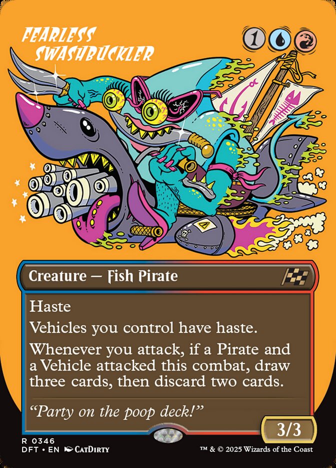 Fearless Swashbuckler 346/291 (Aetherdrift)  - Borderless Foil