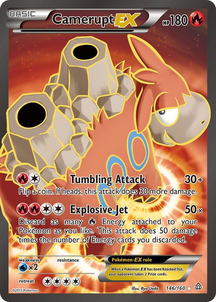 Camerupt EX 146/160 (XY - Primal Clash)  - Holofoil