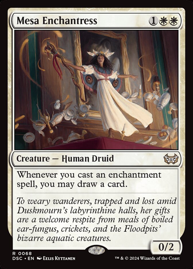 Mesa Enchantress 68/40 (Commander: Duskmourn: House of Horror) 