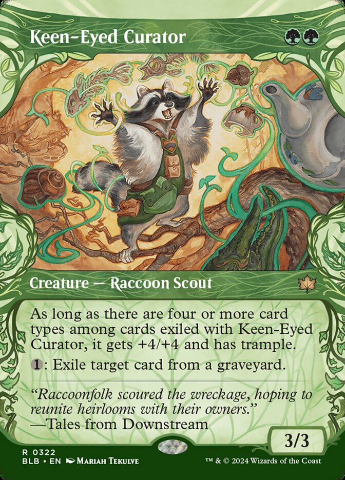 Keen-Eyed Curator 322 (Bloomburrow)  - Showcase Foil