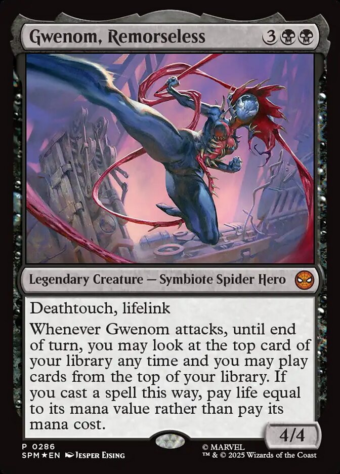 Gwenom, Remorseless 286 (Unique and Miscellaneous Promos)  - Foil