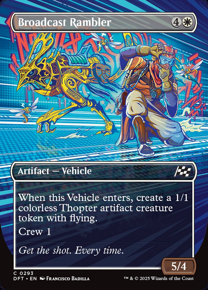 Broadcast Rambler 293/291 (Aetherdrift)  - Borderless Foil